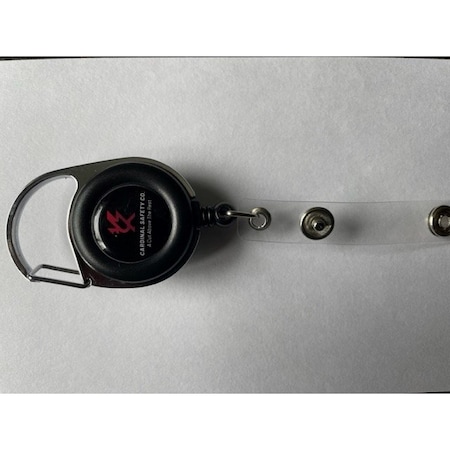 Cardinal Safety Co Carabiner with 28" Retractable Lanyard and Belt Clip, 5PK C-108L